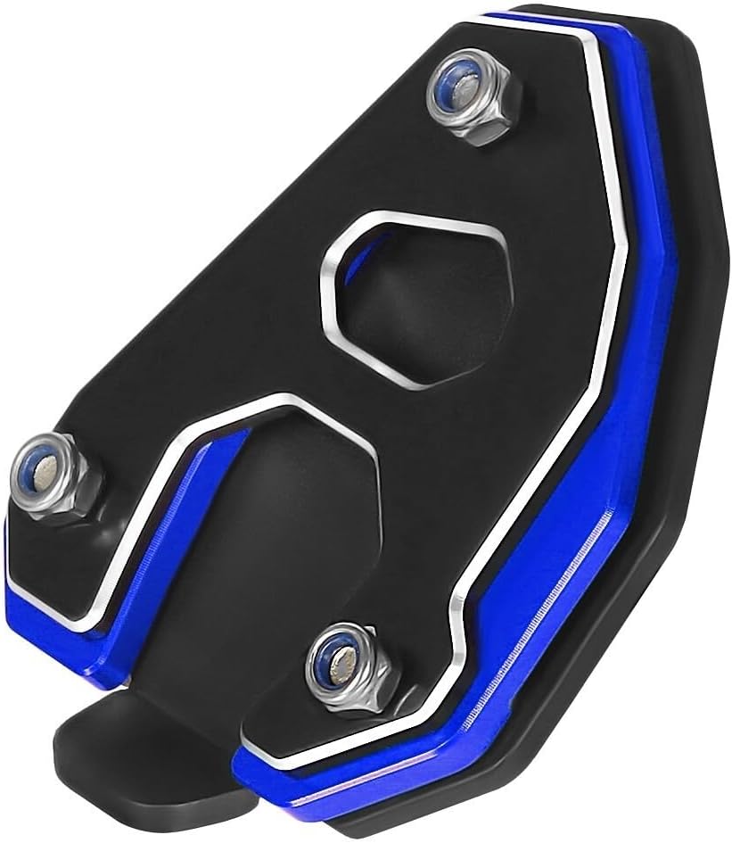 Monkey125 CNC Kickstand Side Stand Extender Pad Compatible with Monkey 125 2019-2024 DAX125 ST125 2022-2024 Motorcycle Accessories Side Stand Pad (Blue)
