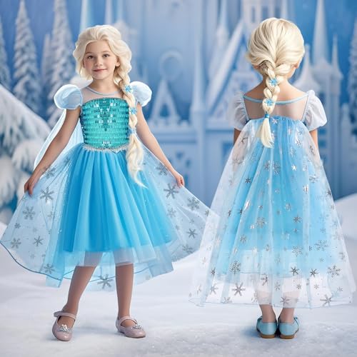Disfraz de Princesa con Capa para Niñas 5-6 años miniatura 2