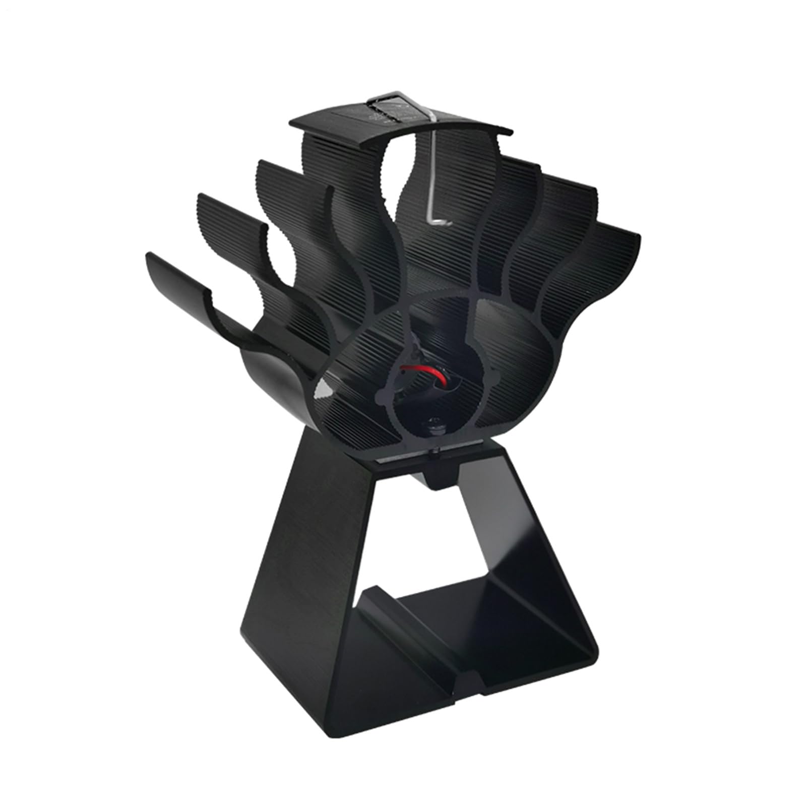 Ventilatore per stufa a legna, alimentato a calore, 4 foglie | motore silenzioso, ecologico, design non elettrico, efficiente flusso d'aria invernale, migliora la distribuzione del calore