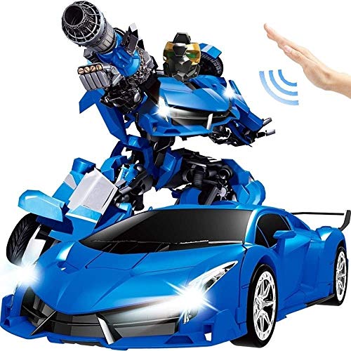 Purchase Woote Child Blue RC Electric Toy Transformers 360Â° Rotating Car 1:12 Large Intelligent Ges...