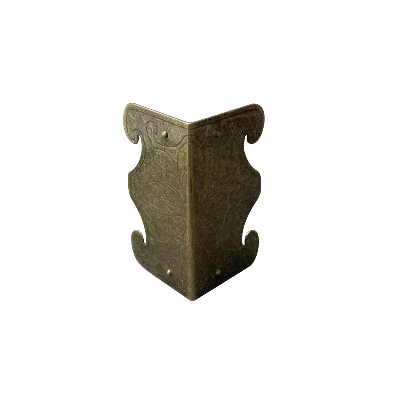 Skirting Board Corner Protectors, Retro Metal Wall Corner Protectors, Brass Skiffers Skirting Protectors, Wooden Case Chest Edge Cover, Vintage Alloy Corner Protector, Hardware Decorative 40Pcs A