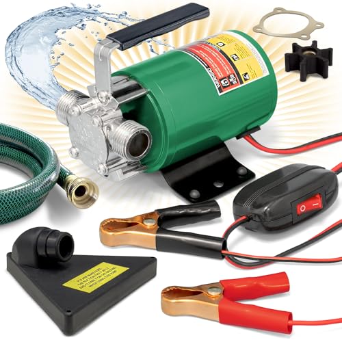 SumpMarine DC 12V Water Transfer Pump, 1/10 HP, 330