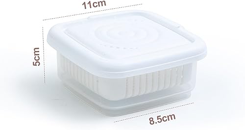 Miniatura 6 de Jabonera, estuche de viaje cuadrado para jabón con capa de drenaje, contenedor de jabón a prueba de fugas para gimnasio, baño, viajes, campamento,