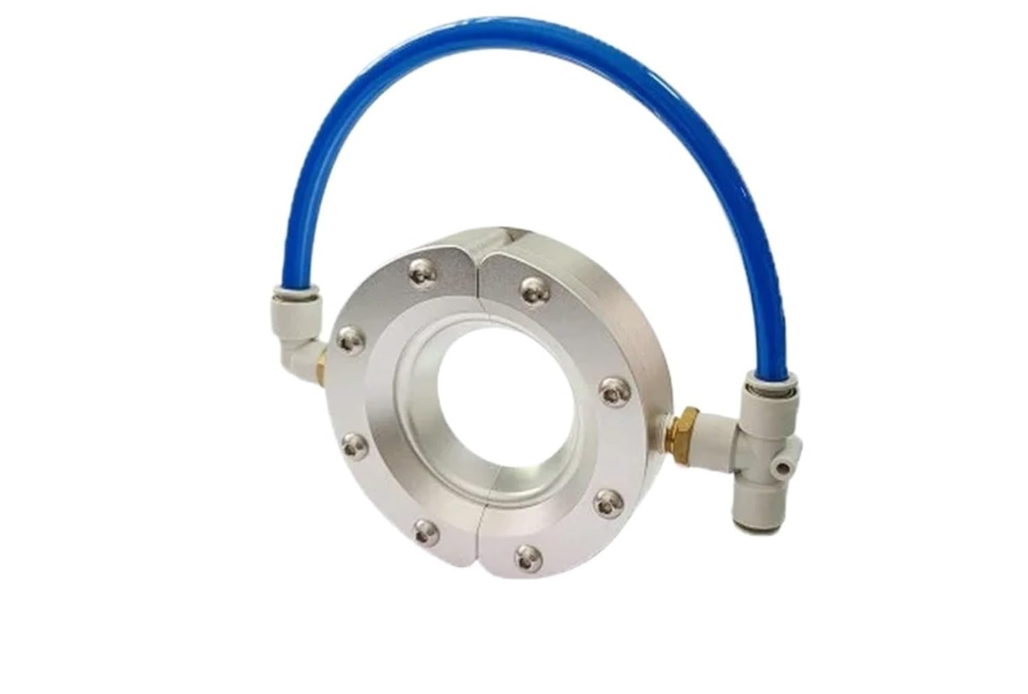 1pcs Super Air K-ife Air Kni-e Air Aluminum Alloy Blow Dry Blow Water Blow Dust Cooling Circular Com-ressed Air Ring Nozzle(Inner diameter 76mm)