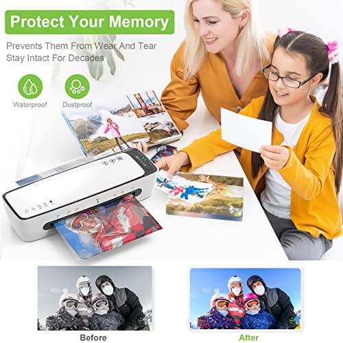 Image of Laminator Machine with Laminating Sheets A4 Portable Thermal Lamination 9-Inch Laminate for Personal Office School Home Use, 6 in 1 Laminater Quick Warm Up Never Jam