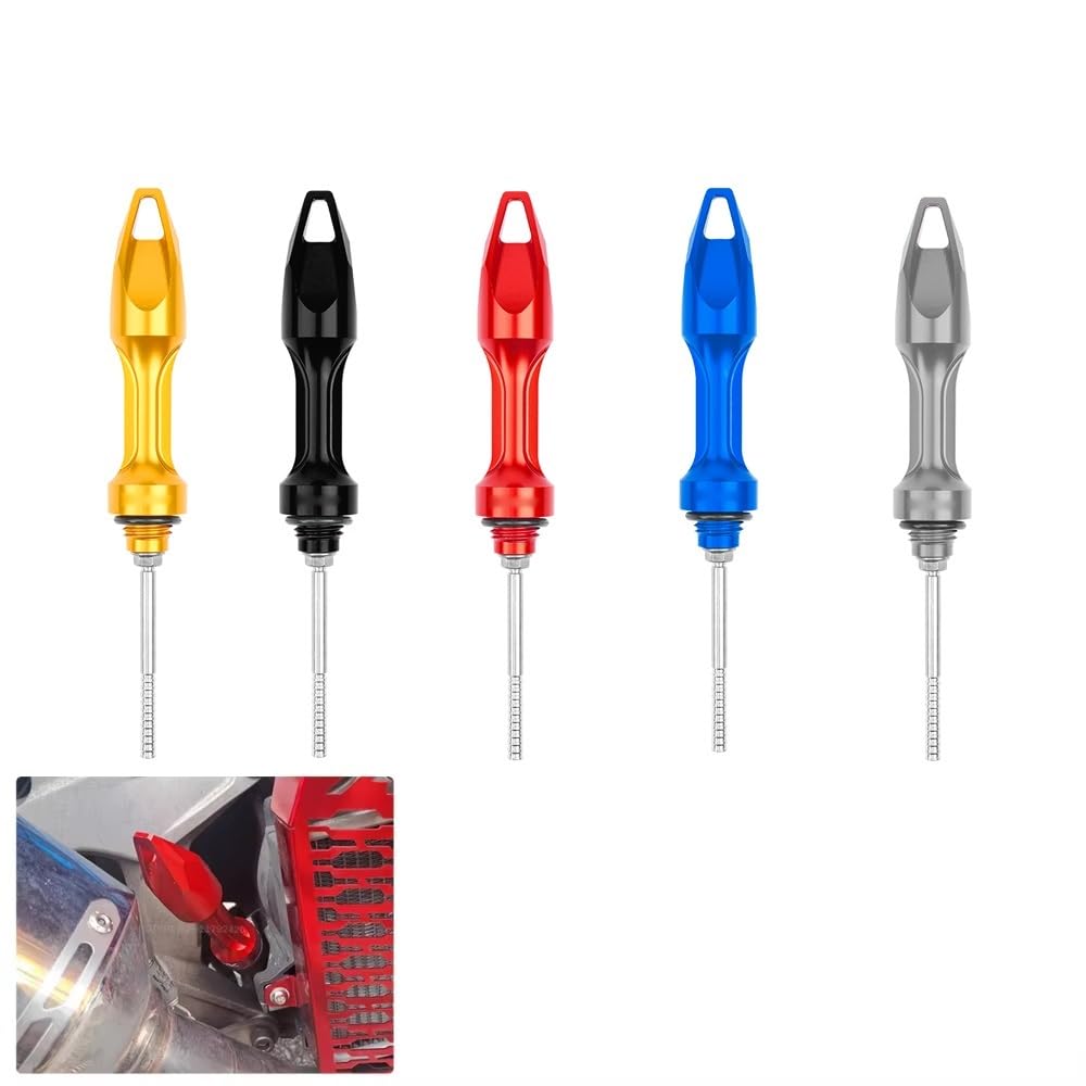 Compatible Para Hon&da Motor Tank Dipstick Motocicleta Aluminio Regla de aceite Medidor nivel sonda Varilla aceite motor(GD)
