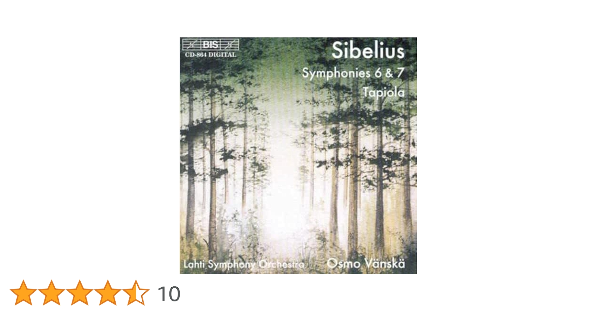 シベリウス:交響曲第6番&amp;7番、タピオラ [CD] Amazon.co.jp: シベリウス:交響曲第6番&第7番、交響詩「タピオラ