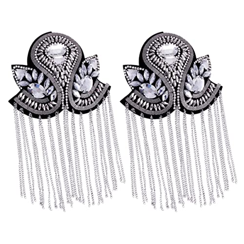 Hombreras vintage plateadas para lucir en fiestas y personalizar trajes de moda 8