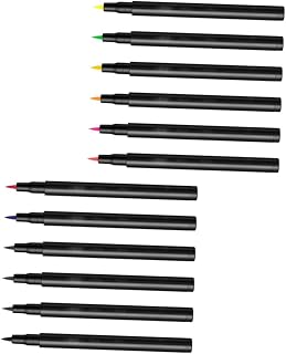 minkissy 12 Peças Delineador Colorido Acessórios Brilhantes Terno Creme Delineador Caneta À Prova De Manchas Delineador À Prova De Manchas Delineador De Maquiagem Feminina Acessórios De