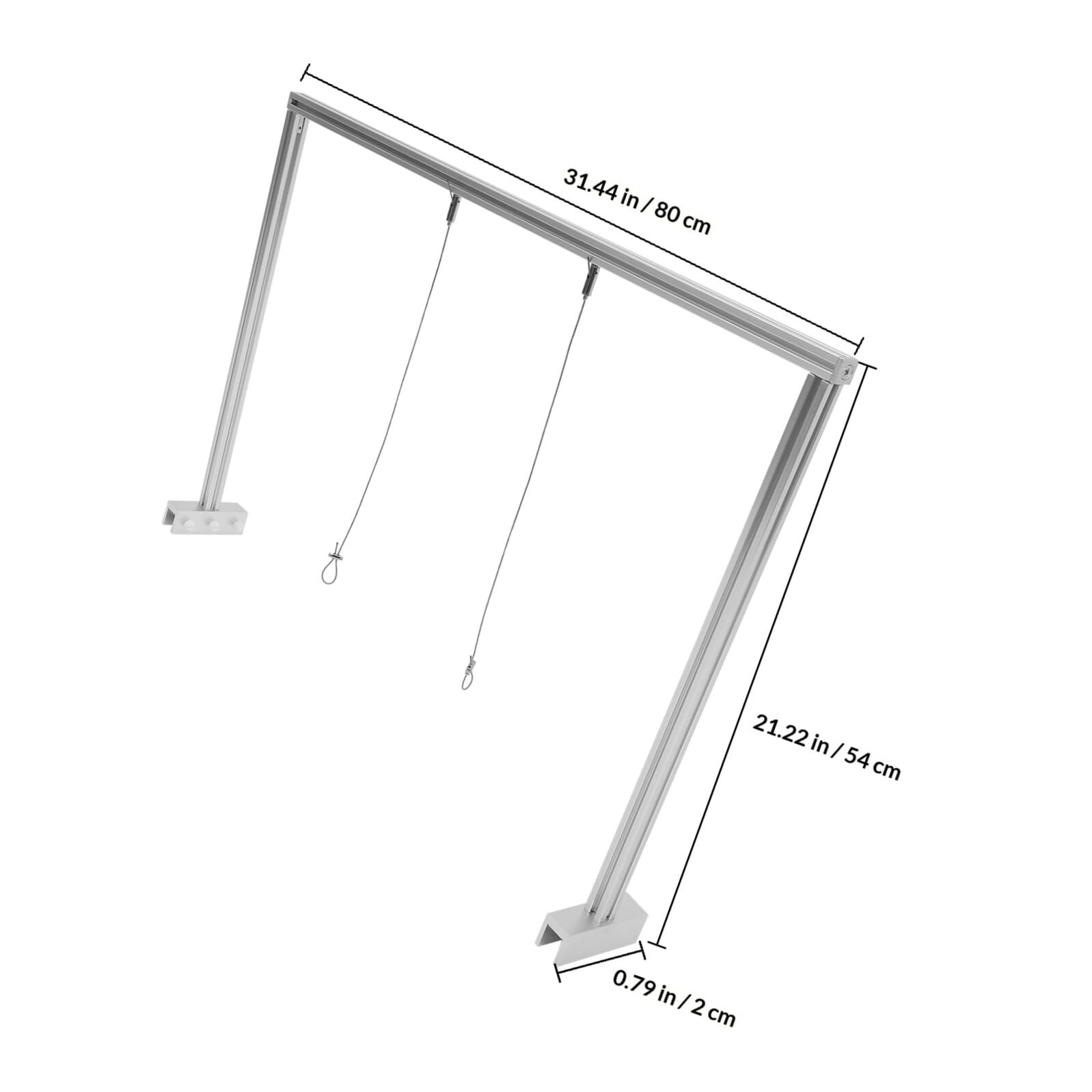 FRCOLOR Aquarium Hängehalterung aus Aluminiumlegierung Verstellbares Lichtgestell für Aquarienlampen Stabile Halterung für Süßwasser Aquarium Becken 1 Satz