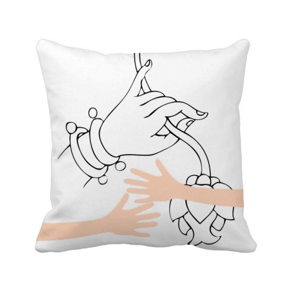 Fleur de modèle simple housse coussin main bouddhiste salon