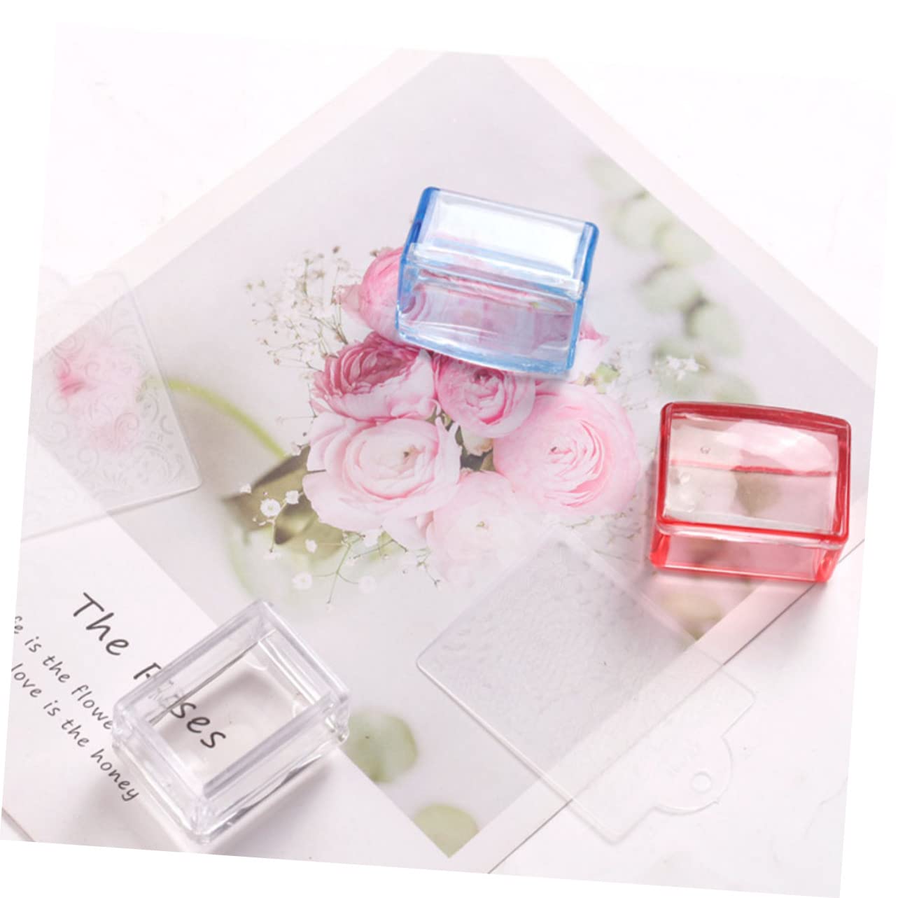 Healeved 12 Piezas sello de uñas stamping para uñas placas para estampar uñas accesorio de manicura herramientas para uñas juegos de uñas estampadores de manicura Mano morir clavo