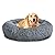 Mirkoo Dog Beds Calming Pet Bed for Large Medium Small Dogs (L/XL/XXL/XXXL) Washable Anti Anxiety Round Fluffy Plush Faux Fur Pet Bed With Removable Blanket, Fits up to 12/16/25/45 Kg Pets