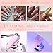 Born Pretty Nail Rhinestone Glue Gel for Nails Super Strong Gel Nail Glue for Nail Charm 3D Nails Gems Beads Nail Art Jewels Cured Need Nail Art DIY at Home 30ML