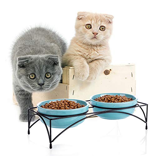 Y YHY Ciotole in Ceramica per Gatti, Ciotole