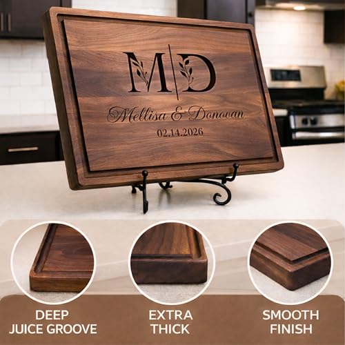 Tabla de cortar personalizada de madera con grabado miniatura 4