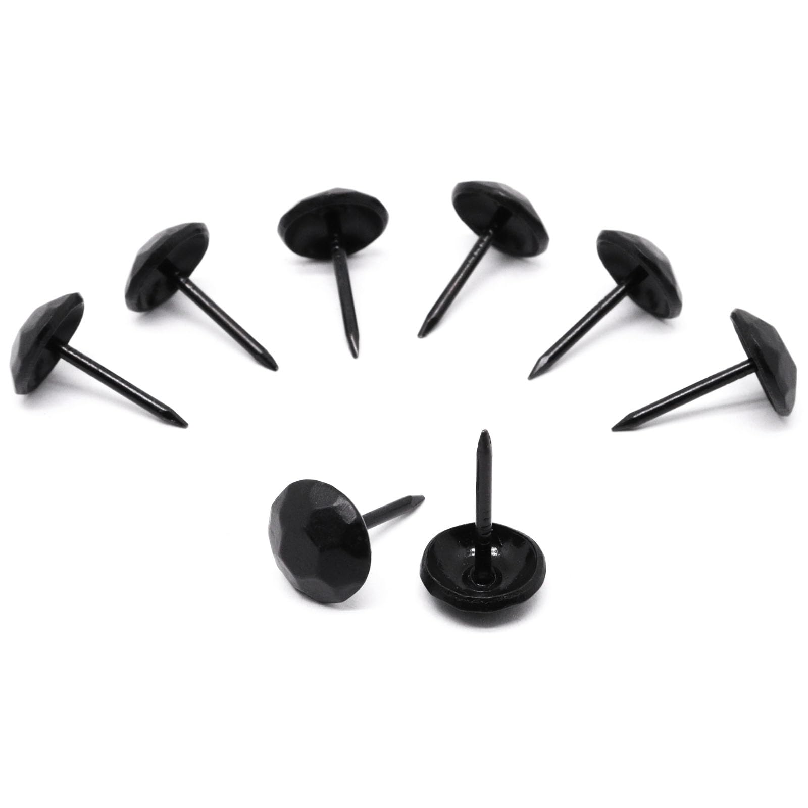 Vintage Upholstery Tacks - 100 Matte Black Decorative Nails -6 Vintage Upholstery Tacks - 100 Matte Black Decorative Nails -6