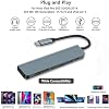 Hub USB C con HDMI 4K, Adaptador Multipuerto 7 en 1, Carga PD 100W | Adaptador USB C para MacBook Pro/Air, Dell XPS, HP, Lenovo, iPad Pro, Steam Deck, Lector de Tarjetas SD/TF, Laptop Delgada Portátil 6
