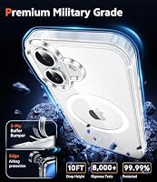 FNTCASE for iPhone 16 Phone Case Compatible with Magsafe Clear Phonecase — image 6
