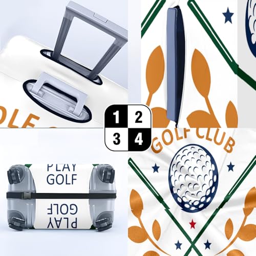 Travel Luggage Cover Suitcase Protector Scratch-Resistant Fit Not Included Suitcase Golf Club -1 S-19-21in4
