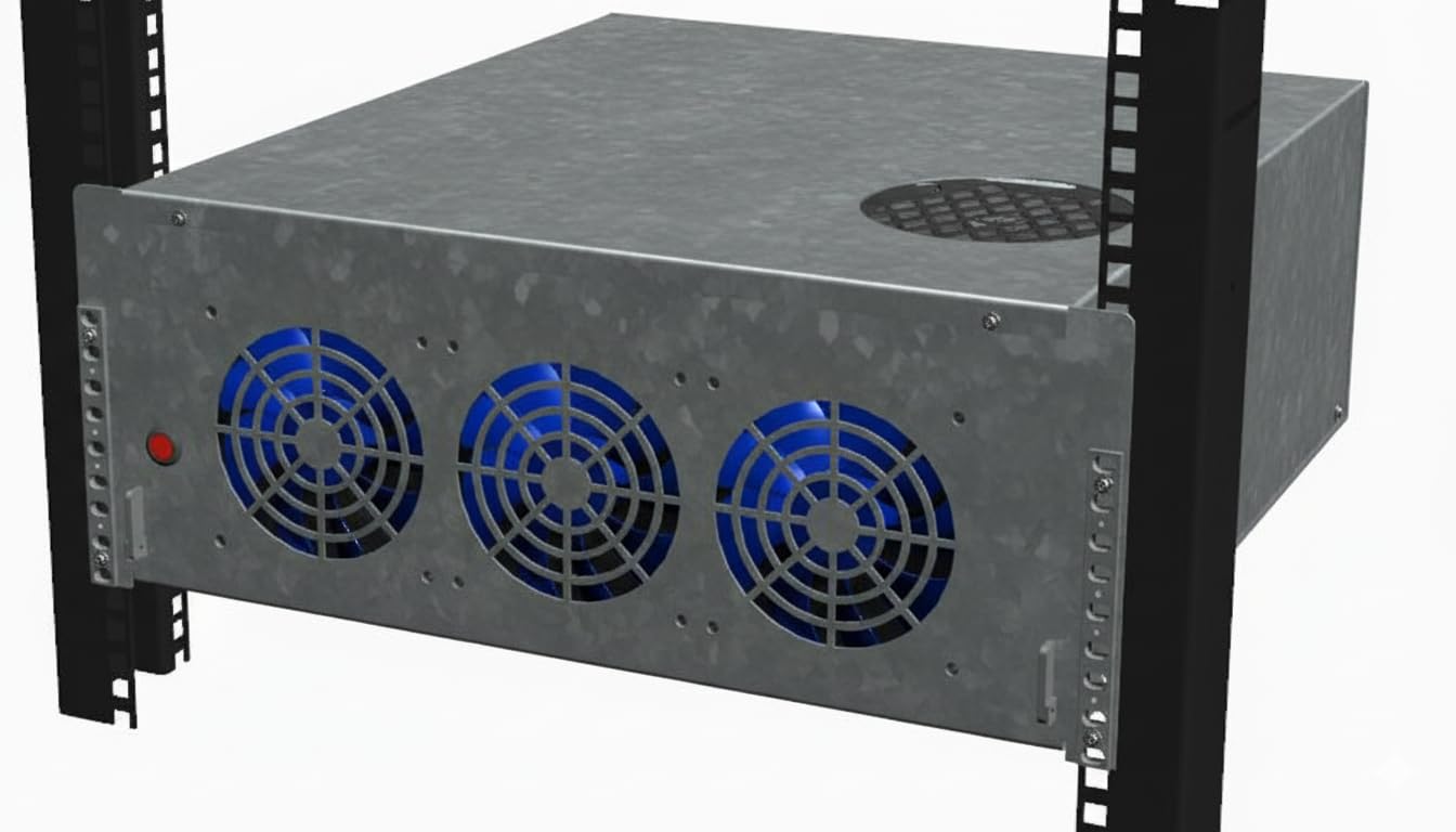 R-CASE 10 ATX RAW RACK 19 pollici, misura 4U, 7 PCI-E, 3x PSU ATX