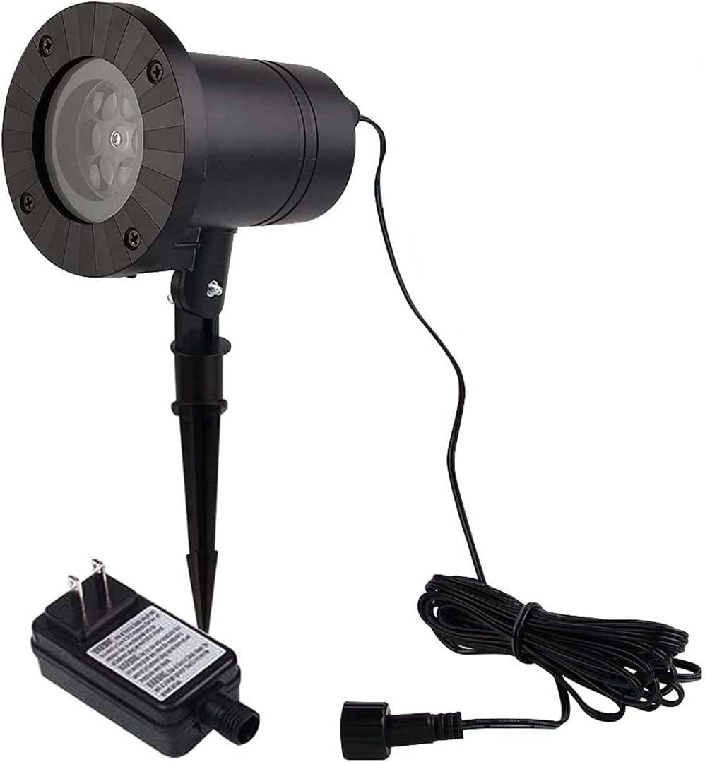 Christmas Projector Light Moving Flurry Snowflake Spotlight LED for Outdoor Indoor Garden Landscape Yard Wall Bedroom Decoration (Colorful)