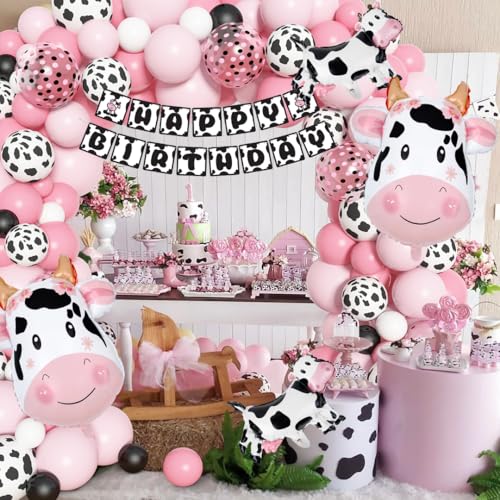 Save 37% on Pink Cow Party Decorations - Balloon Garland Kit - Image 5