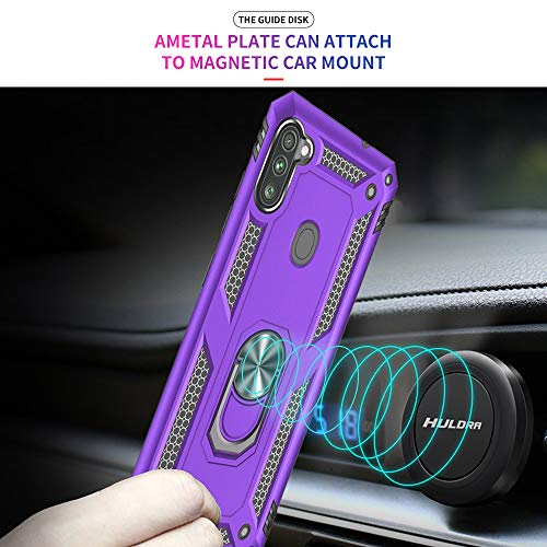 Coque de protection robuste Samsung Galaxy A11 finition violette mate