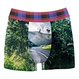 boxeur des rues giubbotti Boxer pour homme Taille M FVQL Lot de 1 caleçon boxeur pour homme, paysage de rue de montagne, Couleur 7822, M
