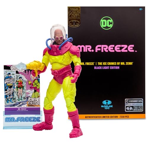 McFarlane Toys DC Multiverse Mr. Freeze Black Light Edition Gold Label 7 Inches Action Figure - Image 3