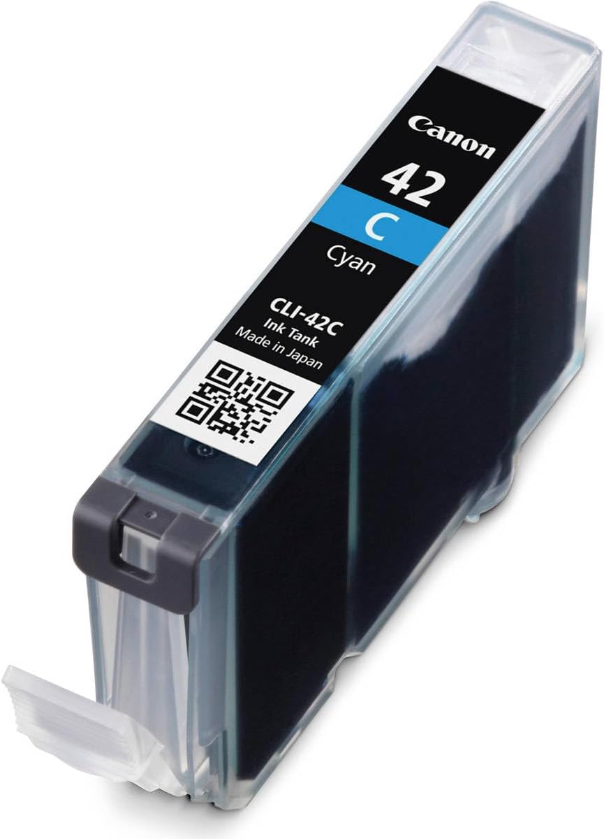 Canon CLI-42 Cyan Ink Cartridge for Pixma PRO-100 Inkjet Photo Printer, 2-Pack