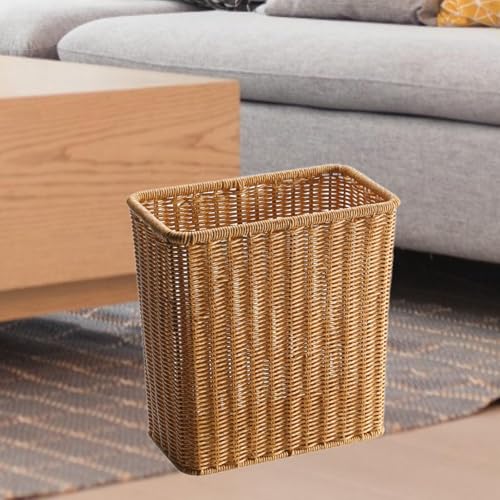 Caneca de basura para cocina y oficina, beige miniatura 4