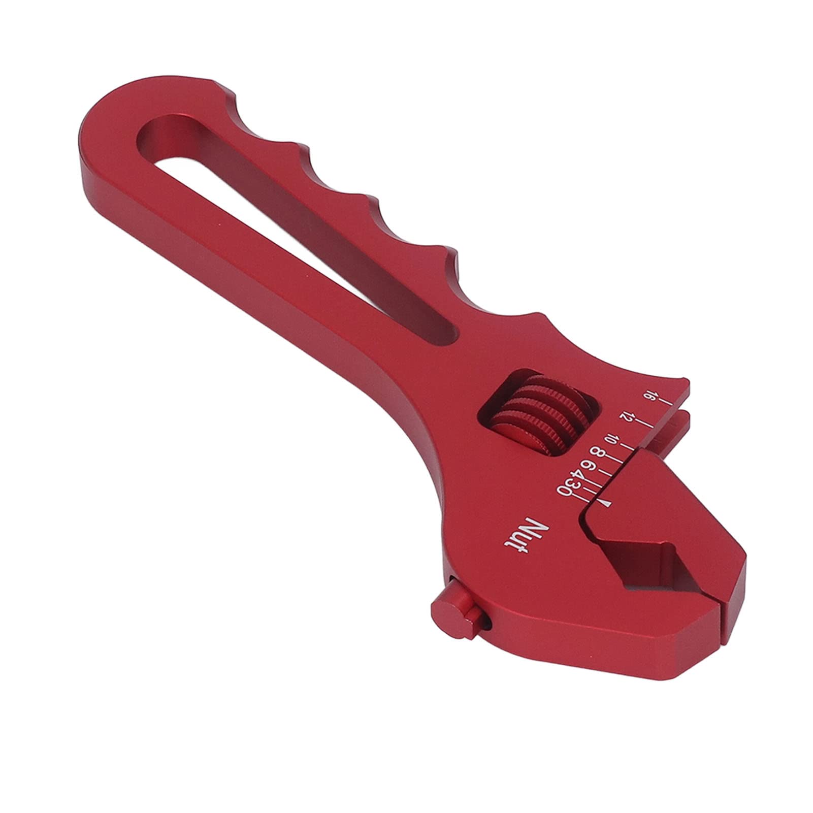SIXRUN Llave de Montaje, Llave de Montaje de Manguera Ajustable de Aluminio 6061 AN3 AN16, Ajuste de Tamaño con una Sola Mano, Mandíbula en V para Accesorios de 6 Lados, para Espacios Reducidos,