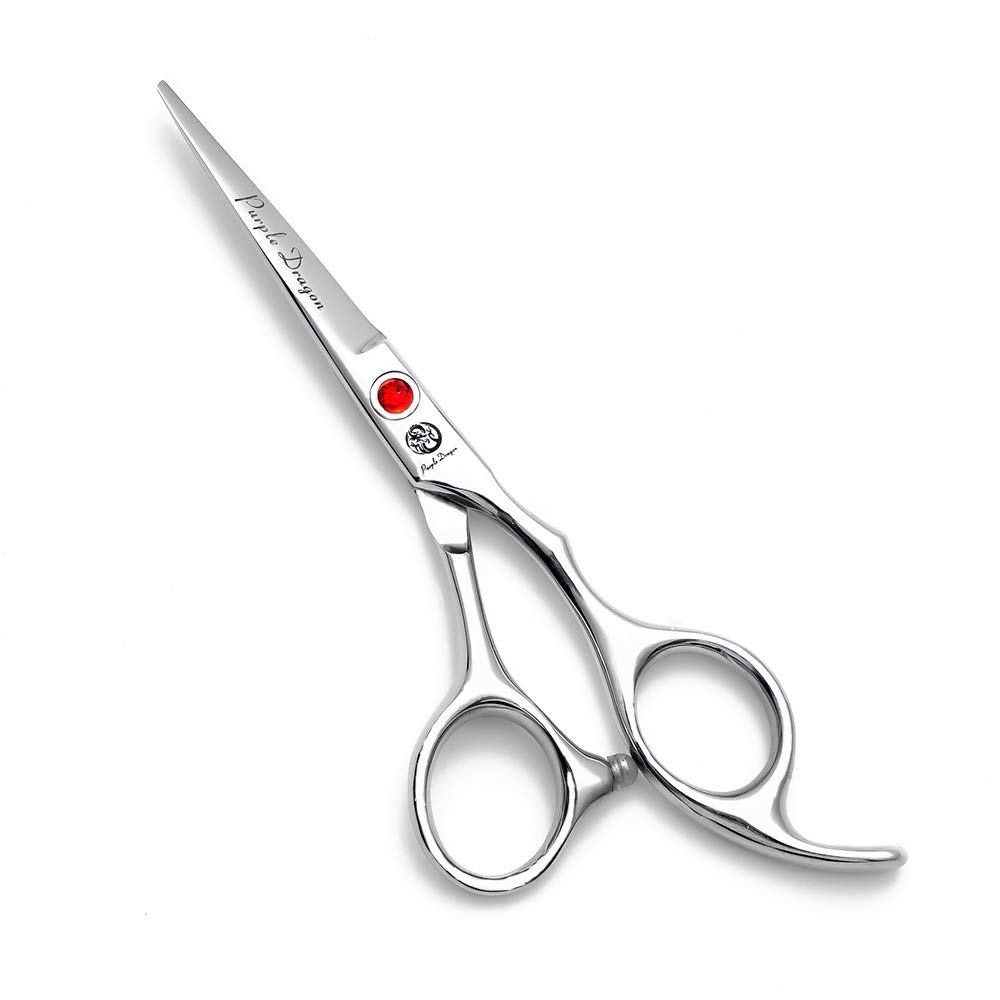 Purple Dragon 4“/5"/5.5"/6"/6.5"/7"/7.5"/8"/9"/10" Sharp Edge Salon Hair Cutting Shears - Pet/Dog Grooming Scissors with Bag - Perfect for Barber or Pet Groomer