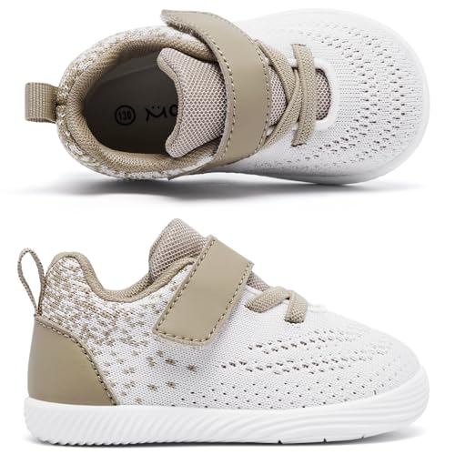 Image of MORENDL Toddler Sneakers Baby Boys & Girls Barefoot Shoes Lightweight Breathable Walking Running Tennis Athletic Sport Shoes