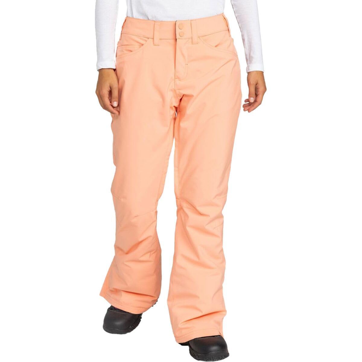 Roxy - Womens Backyard Snow Pants, Color Peach Pink, Size: X-Small