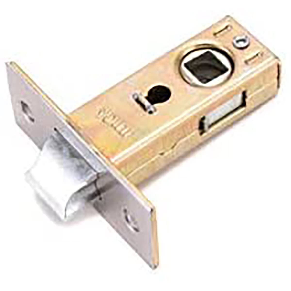 Unifizz Stainless Steel Door Latch, 40mm Flat Tubular Mortice Latch, Sprung Lever Door Handles, 1 Pcs, Brass