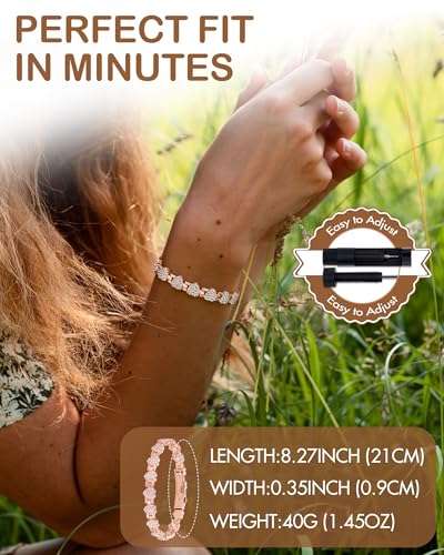 Feraco Copper Bracelets for Women, Ultra Strength Magnetic Bracelet - image 3