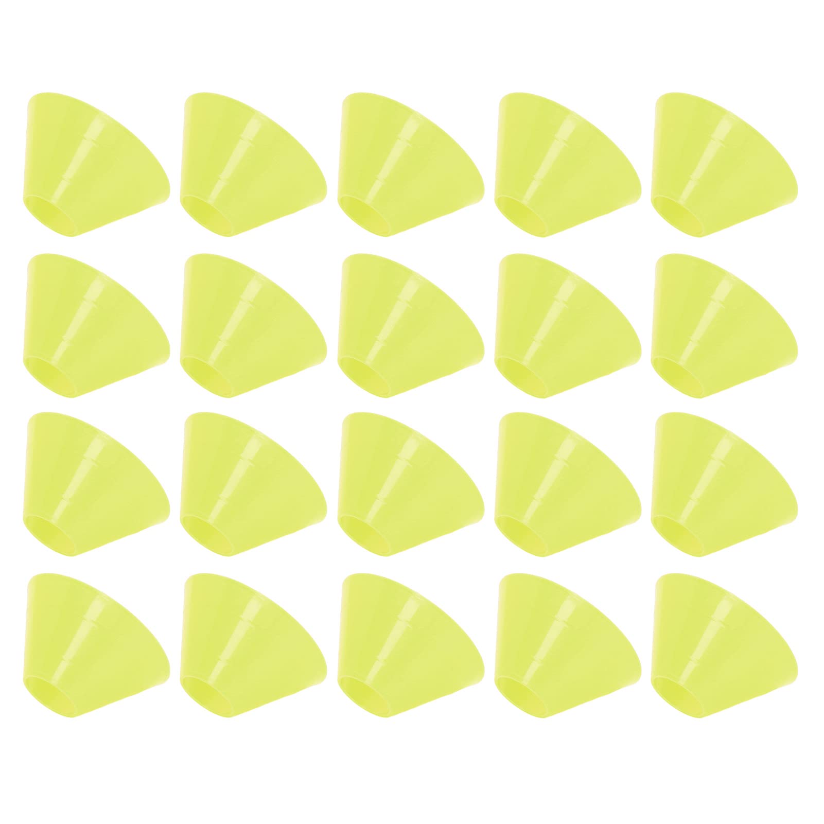 Football Training Disc Cone Set, Football Training Markers Bright Color Firm PE Wear Resistant Multifunction for Outdoor (Yellow)-image-14