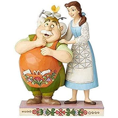 Disney Traditions, Figura de La Bella y La Bestia y Maurice, Para coleccionar,...