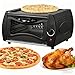 Mini pizza forno, produttore di pane controsoffitto elettrico da 2100 W, controllo della temperatura, perfetto per Chapati, Roti, Lahmacun, Manakish e Naan Bread, include vassoio/rack/maniglia immagine