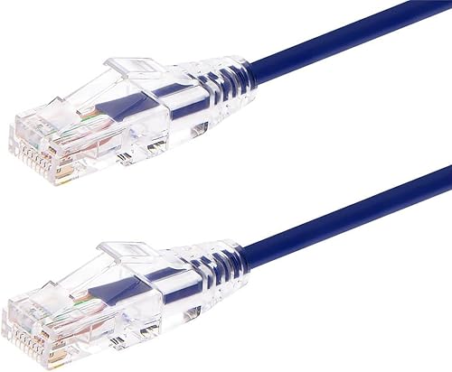 Miniatura 12 de Monoprice Cable de conexión a nivel de componente gris Cat6 de 1 pie UTP 28AWG 550MHz de cobre puro sin enganches RJ45 SlimRun Series Cable Ethernet