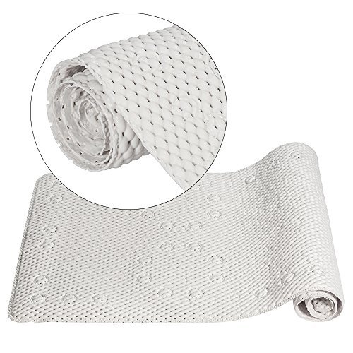 Preisvergleich Produktbild HALOViE Badewanneneinlage Badewannenmatten Rutschfeste Badewanne Matte Super Saugbecher Badezimmer Sicherheit Duschmatte Anti-bakterien Professionelle mit Ablaufloch 36 * 16 * 7.5cm