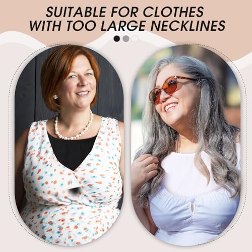 3 Pieces Fake Collars for Women Modesty Panels Crew Collar Neckline Cleavage Cover for Women Under Blouses Favors4