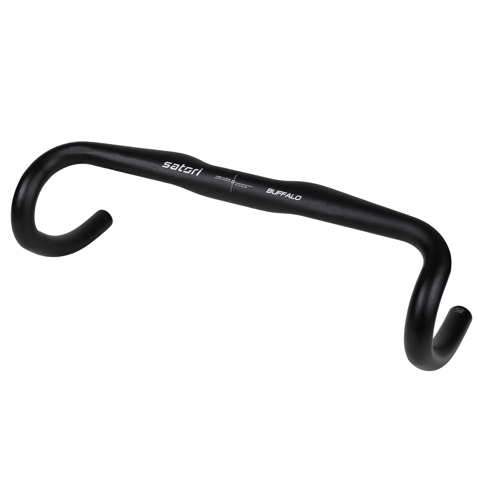 Satori Buffalo Road Bike Bicycle AL6066 Fixed Gear Aero Handlebar Drop Bars Clamp Size 31.8mm - Width 420mm