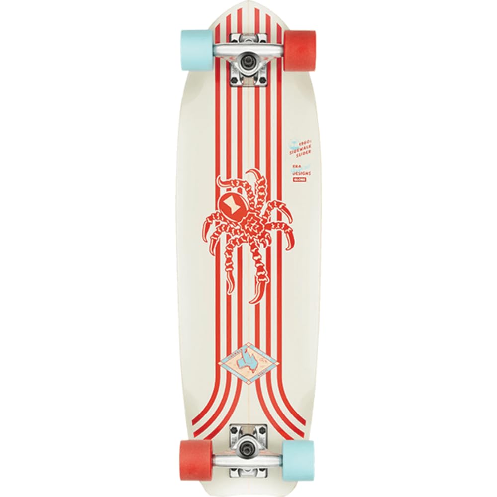 Gl obe Sidewalk Slider Complete Skateboard - 8 25x28 75 Red Spider