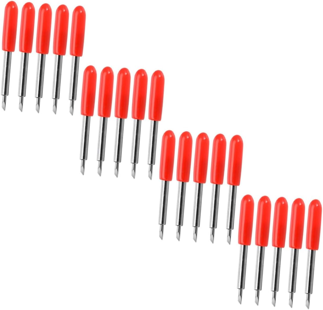 Holibanna 50pcs Lettering Cutting Blades Precision Replacement Blades for Cutting Tools Compatible Plotter Cutters for Purpose Cuts Weight Materials