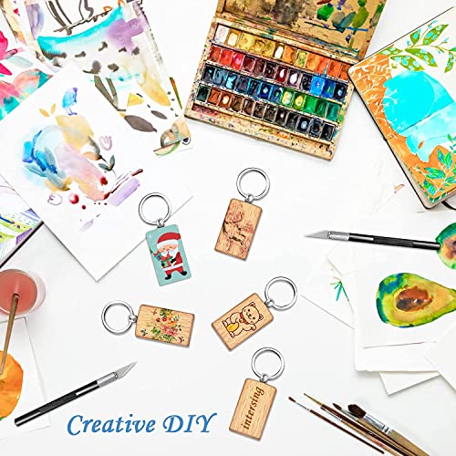 Portachiavi in Legno Personalizzato 15 Pcs