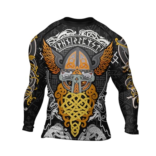 Viking Compression Rash Guard Long Sleeve Baselayer Athletic Fit Shirt for MMA BJJ Jiu Jitsu Training2