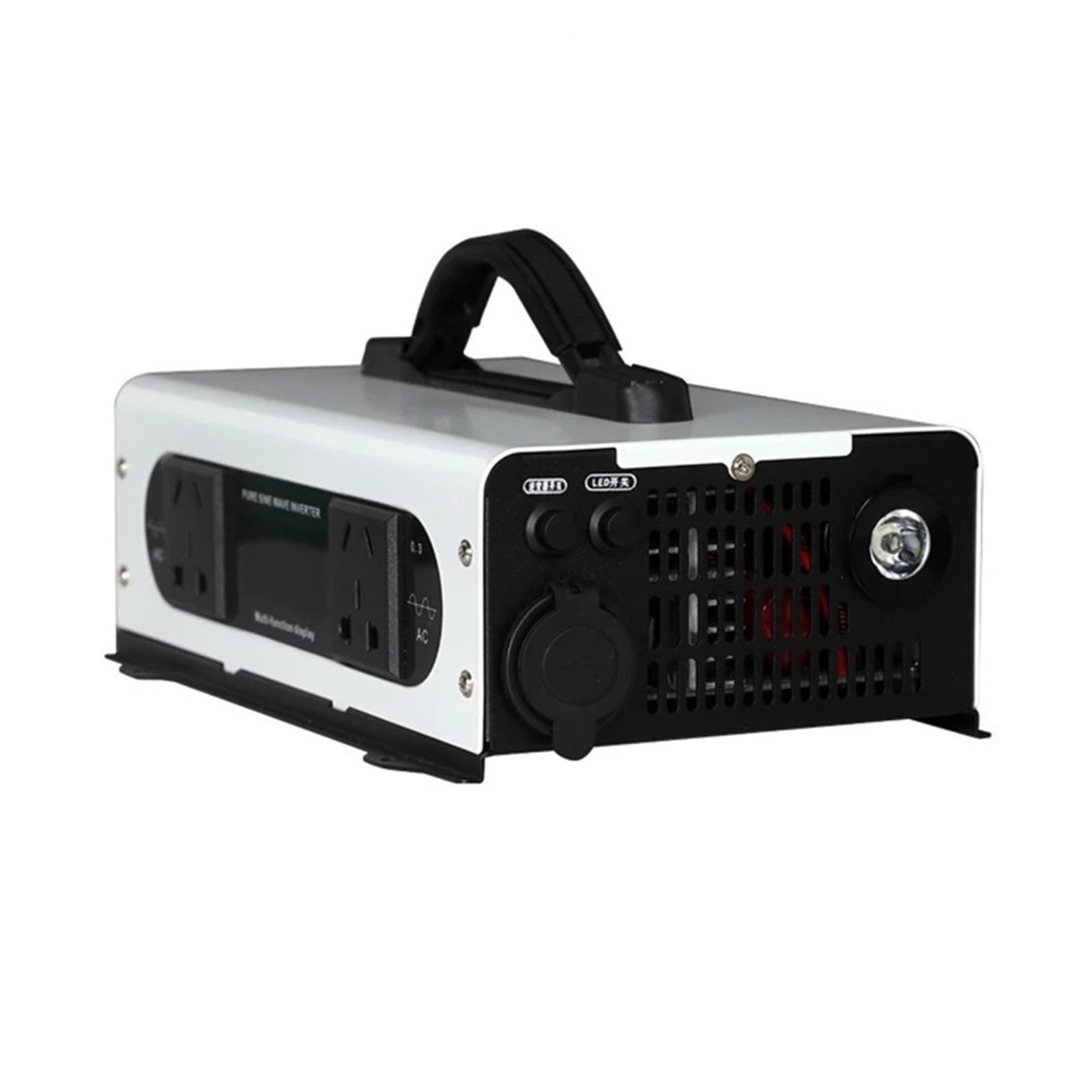 Inverter a onda sinusoidale pura, 3500 W, con display digitale intelligente, DC12 V, 24 V, 48 V, 60 V, convertitore di tensione AC, convertitore stabile ad alta efficienza di conversione (3500 W con